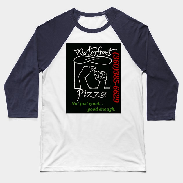 Waterfront pizza hoodie Baseball T-Shirt by Gourmet comics